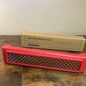 Hot Dog Cutter Tool - Pop-Out Hot Dog Slicer Criss Cross Diamond Slicer Scoring